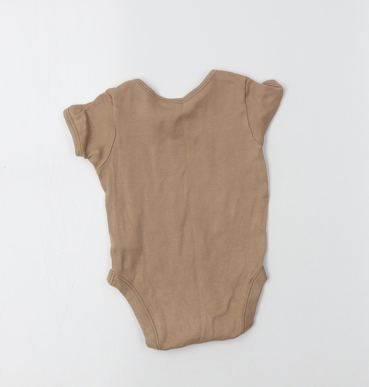 George Baby Beige  Cotton Romper One-Piece Size 6-9 Months