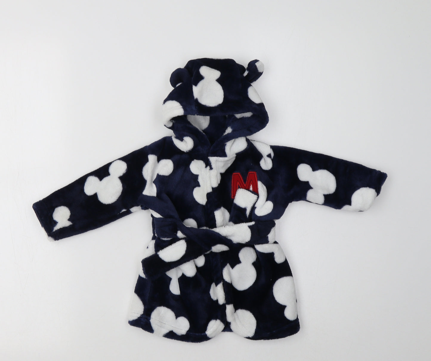 George Baby Blue Geometric Polyester Kimono Pyjama Top Size 3-6 Months   - Mickey Mouse