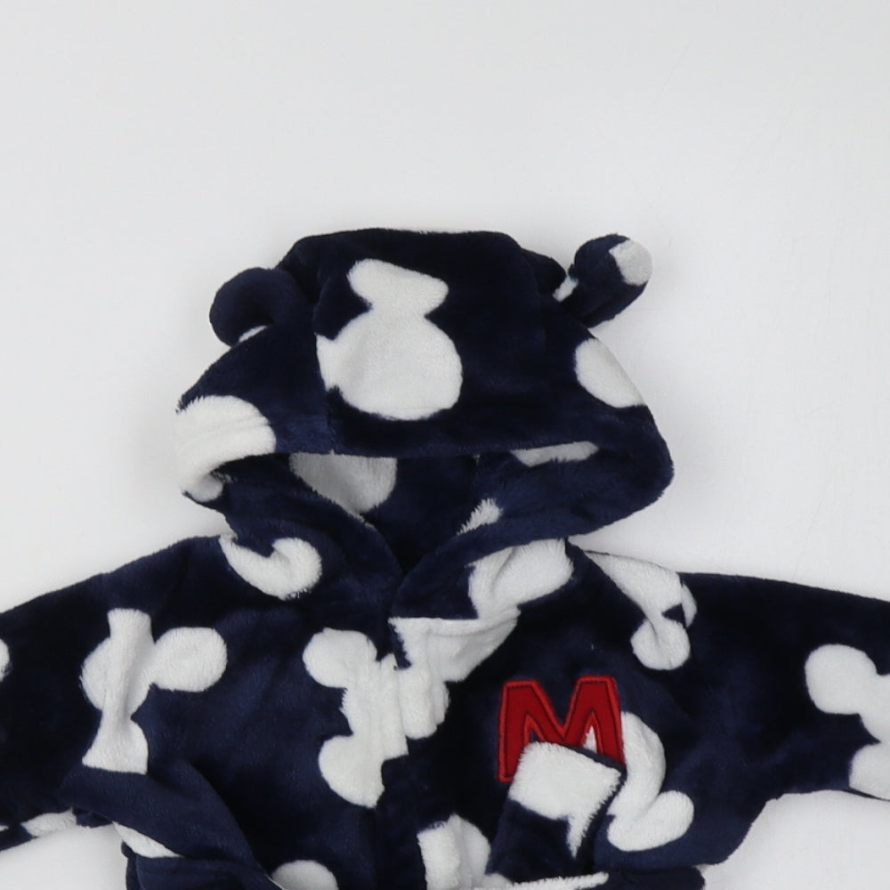 George Baby Blue Geometric Polyester Kimono Pyjama Top Size 3-6 Months   - Mickey Mouse