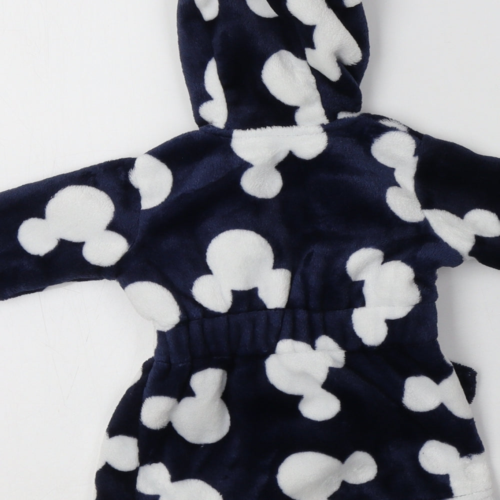 George Baby Blue Geometric Polyester Kimono Pyjama Top Size 3-6 Months   - Mickey Mouse