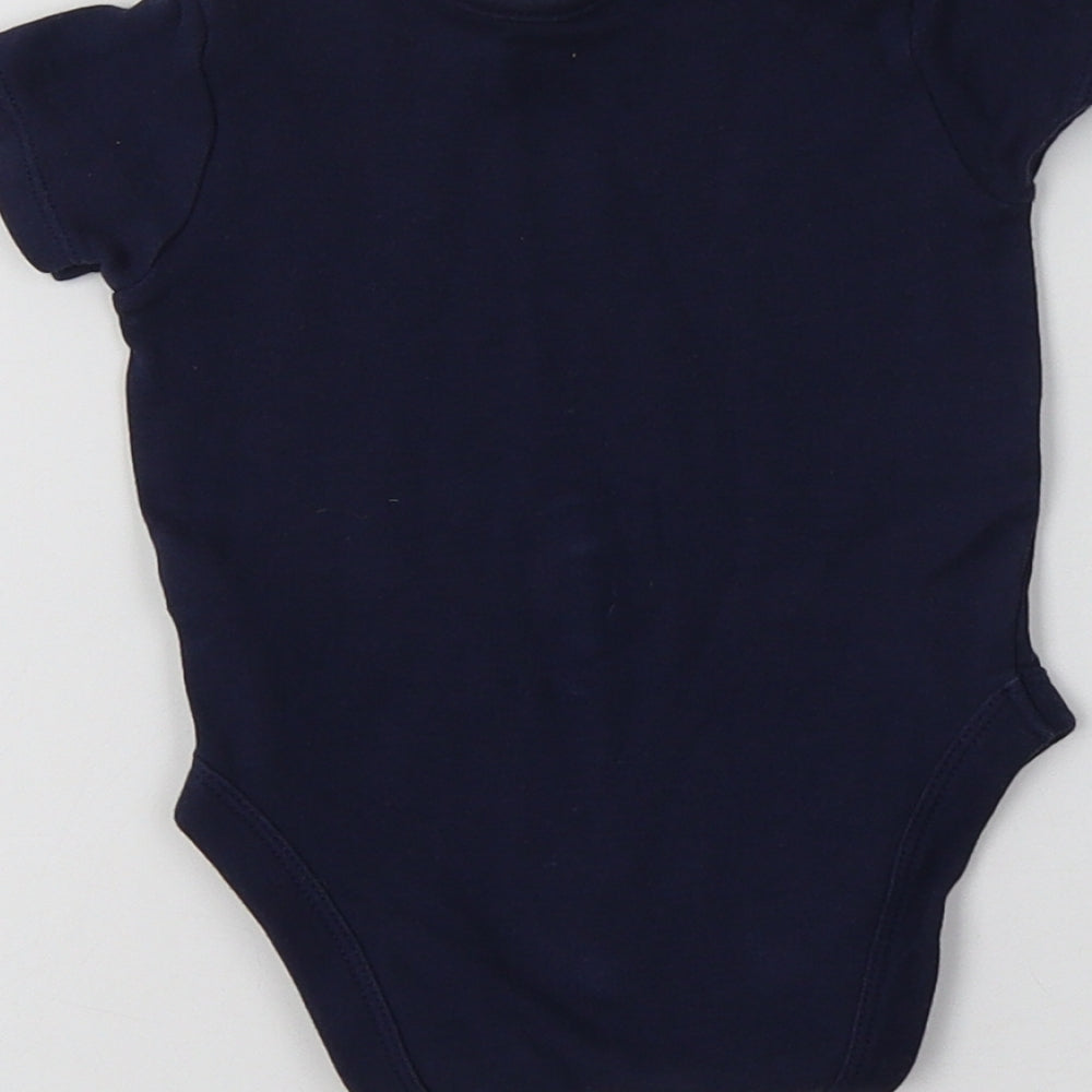 George Baby Blue  Cotton Romper One-Piece Size 6-9 Months