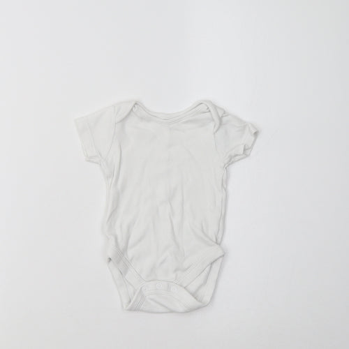 George Baby White  Cotton Romper One-Piece Size 6-9 Months