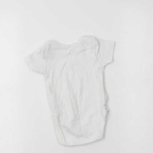 George Baby White  Cotton Romper One-Piece Size 6-9 Months
