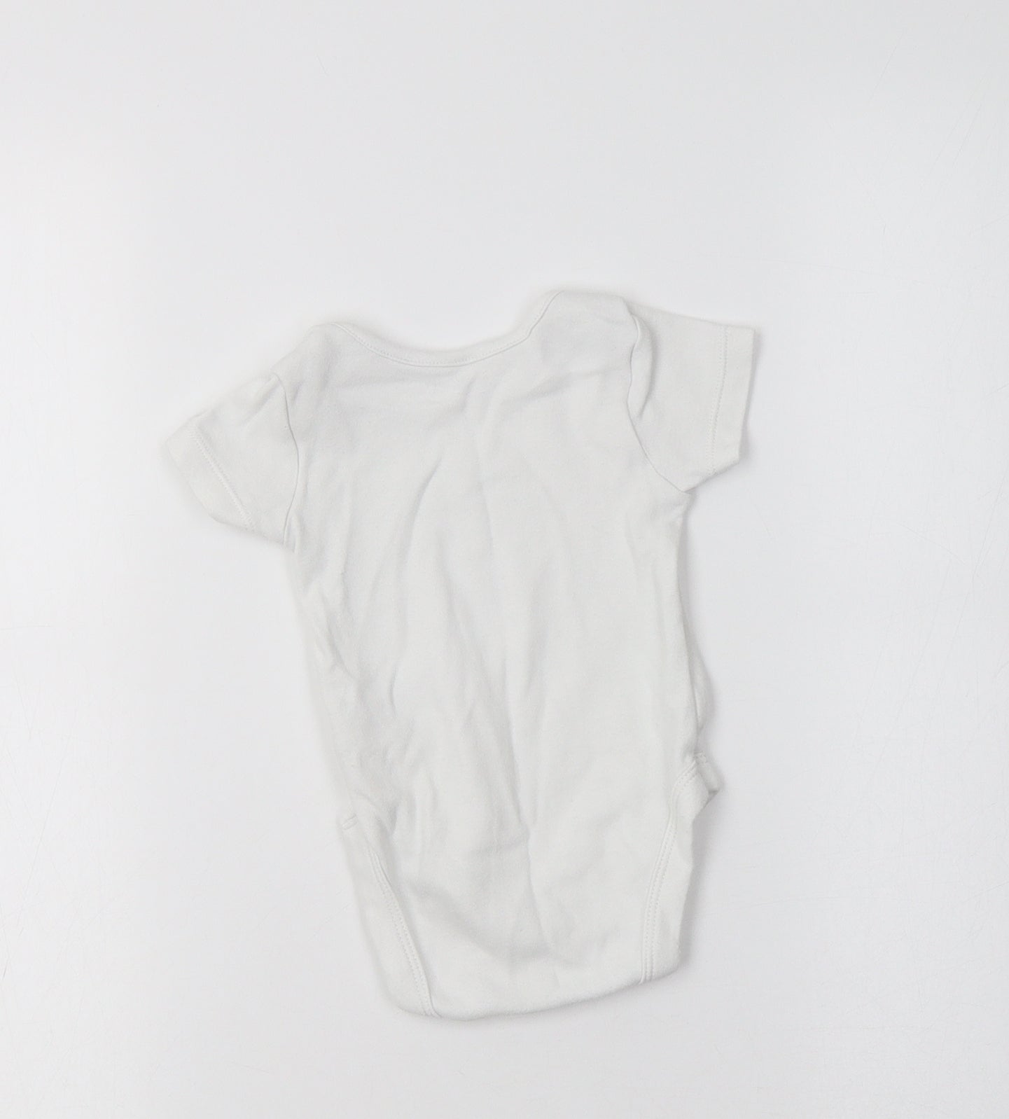 George Baby White  Cotton Romper One-Piece Size 6-9 Months