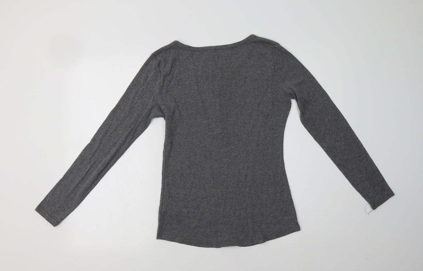 Primark Womens Grey  Polyester Kimono Pyjama Top Size M