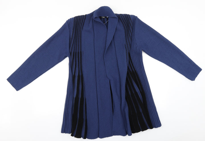 Glimpse Design Womens Blue   Overcoat Coatigan Size S
