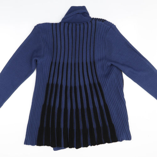 Glimpse Design Womens Blue   Overcoat Coatigan Size S