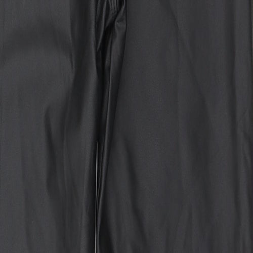 Paris Womens Brown  Polyurethane Trousers  Size M L23 in Regular