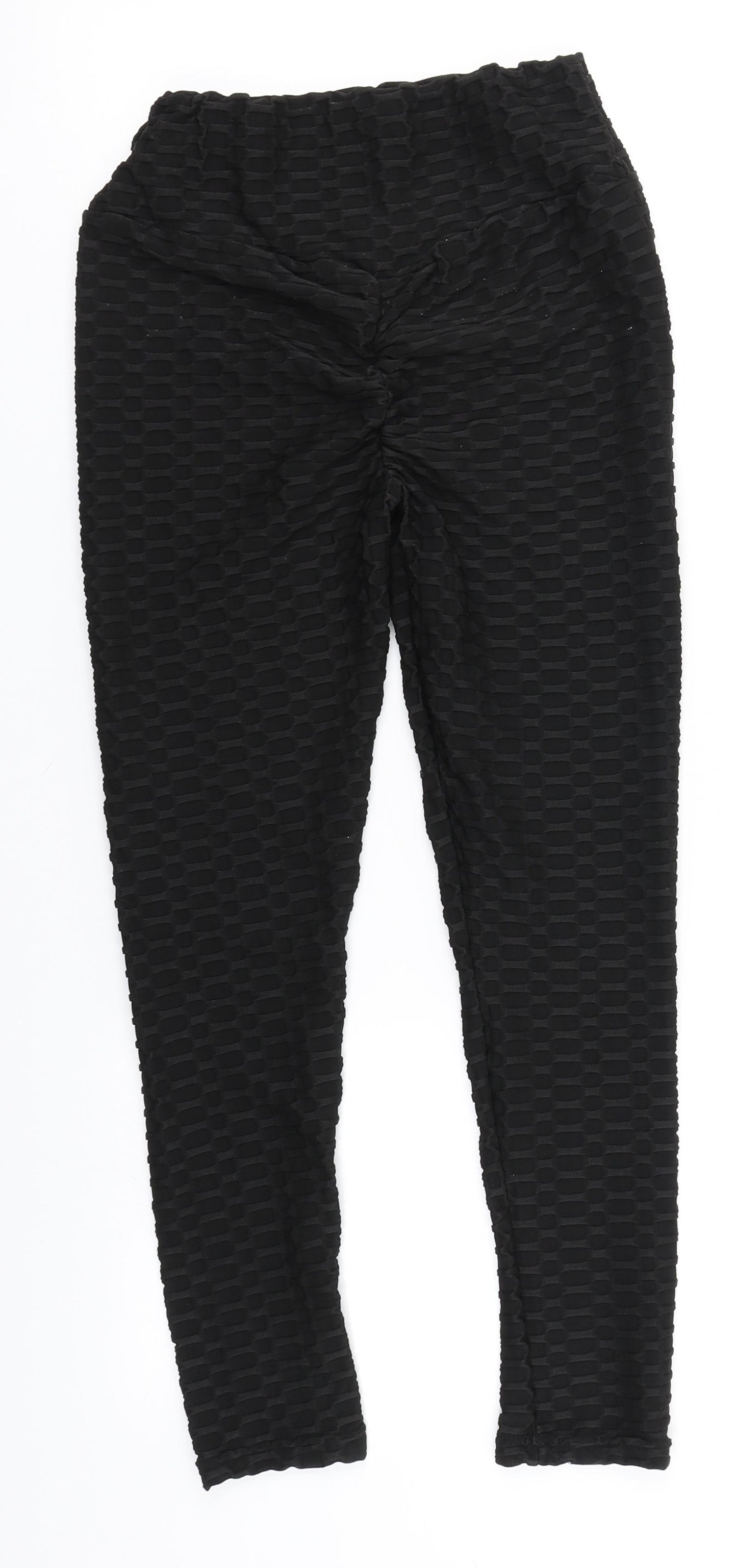Preworn Womens Black  Polyester Jegging Trousers Size M L23 in Regular