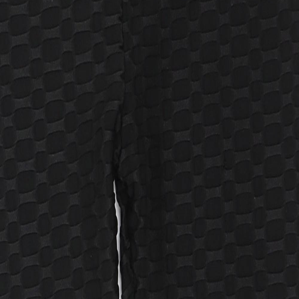 Preworn Womens Black  Polyester Jegging Trousers Size M L23 in Regular