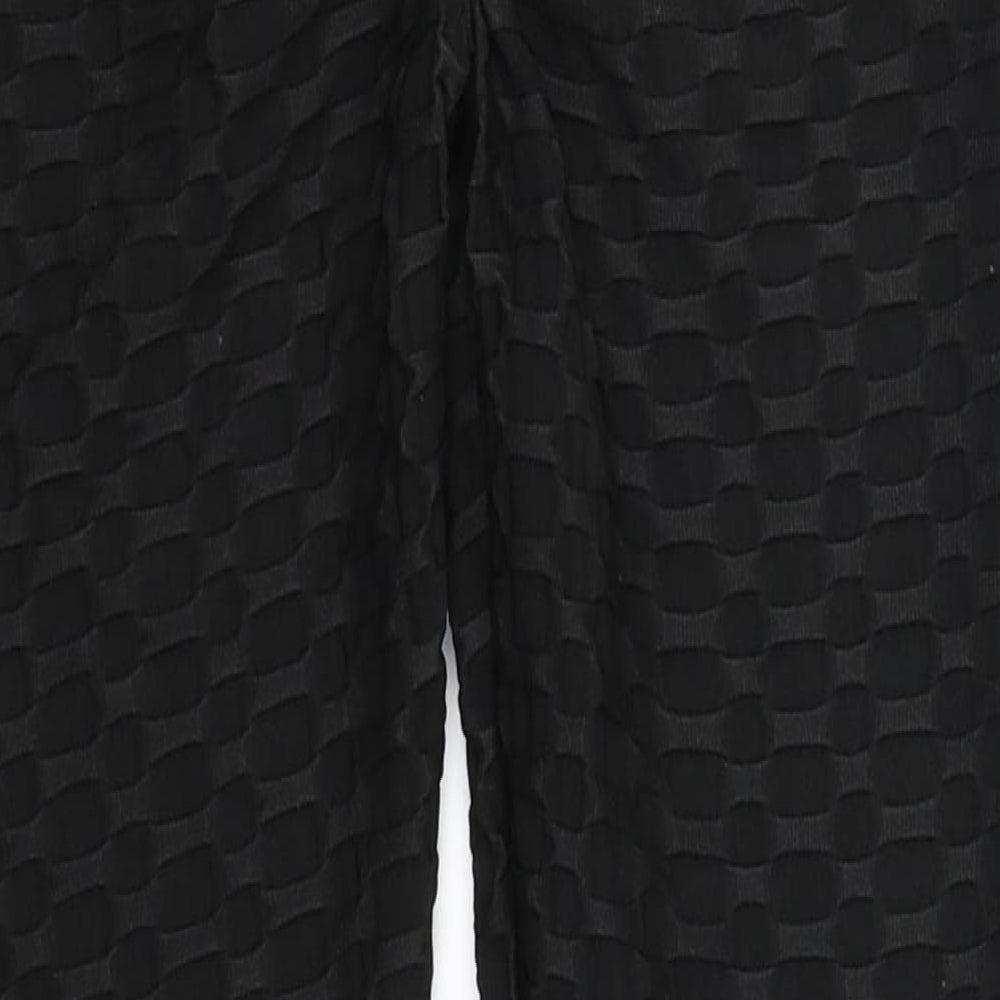 Preworn Womens Black  Polyester Jegging Trousers Size M L23 in Regular