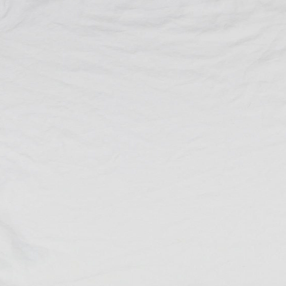 Tommy Hilfiger Boys White  Cotton Basic T-Shirt Size 14 Years Round Neck