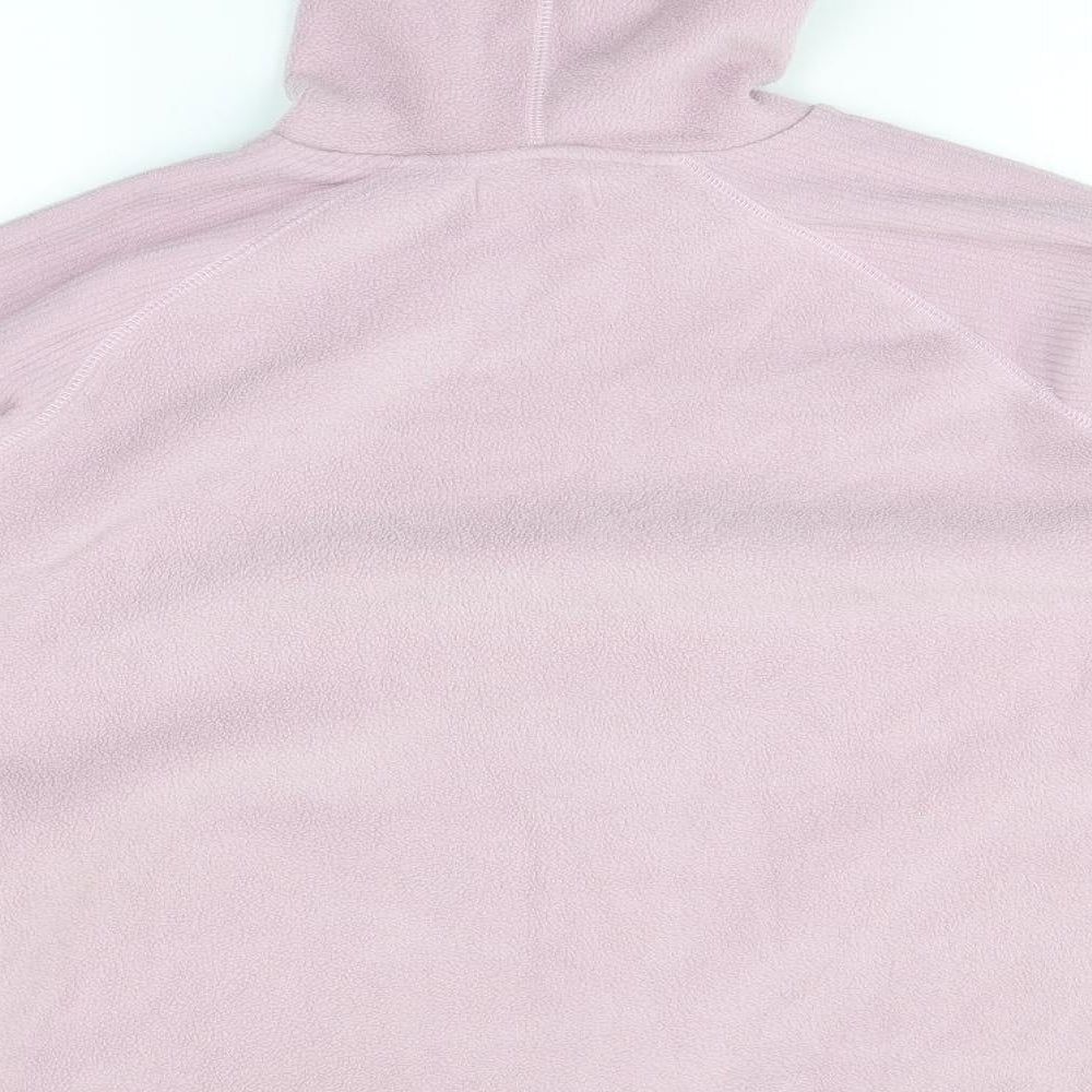 Bonmarché Womens Pink  Polyester Full Zip Hoodie Size M