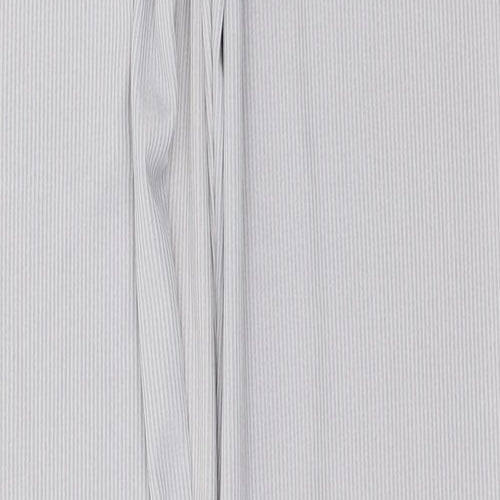 PRETTYLITTLETHING Womens Silver  Polyester Trousers  Size 8 L30 in Regular