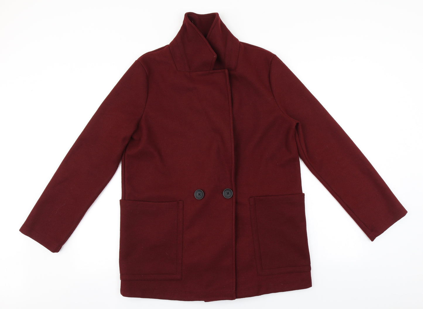 TU Womens Red   Overcoat Coat Size 12