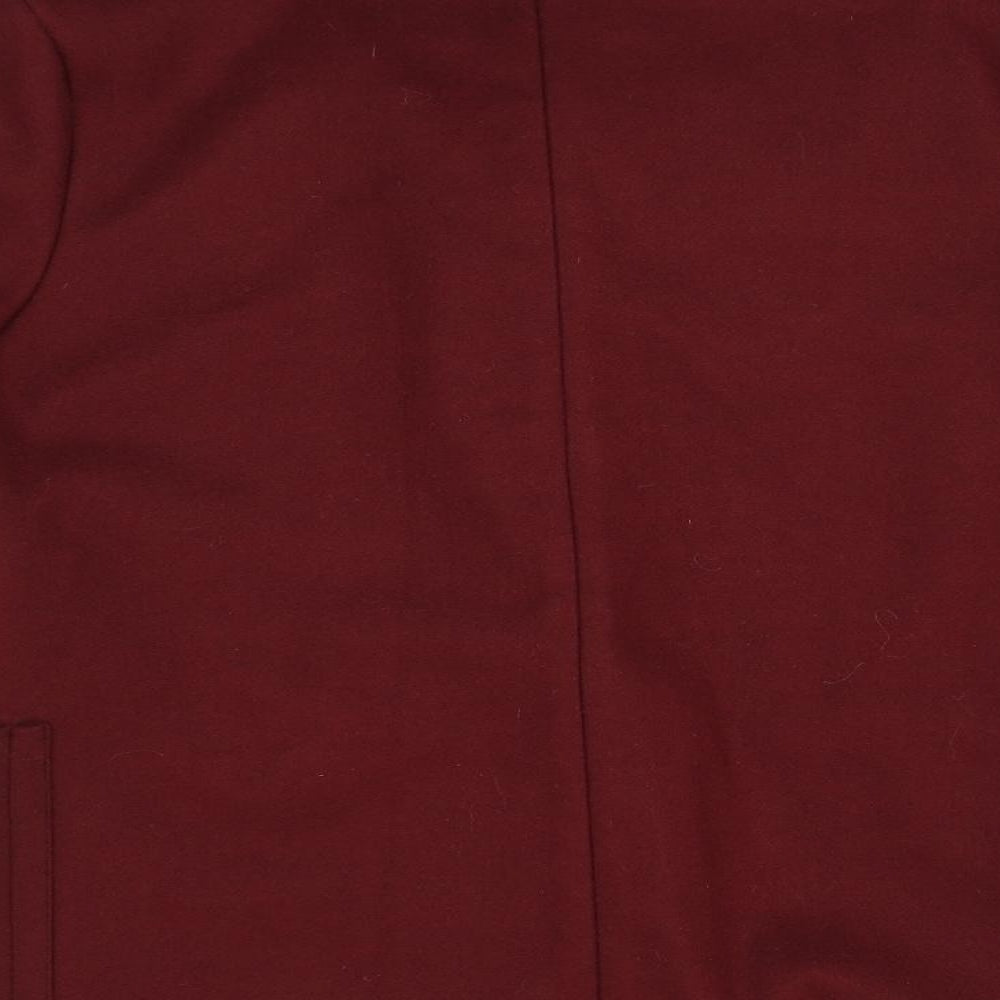 TU Womens Red   Overcoat Coat Size 12
