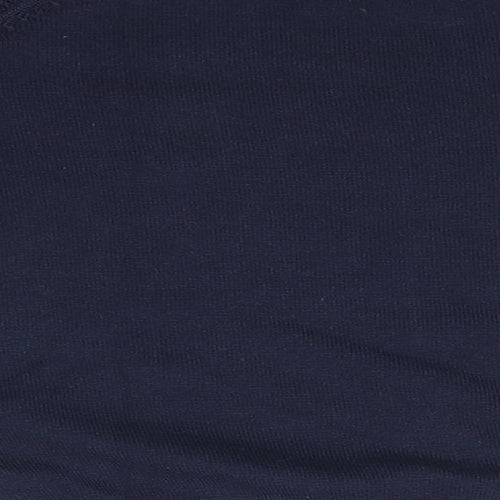 Marks and Spencer Boys Blue Round Neck  Cotton Pullover Jumper Size 6-7 Years