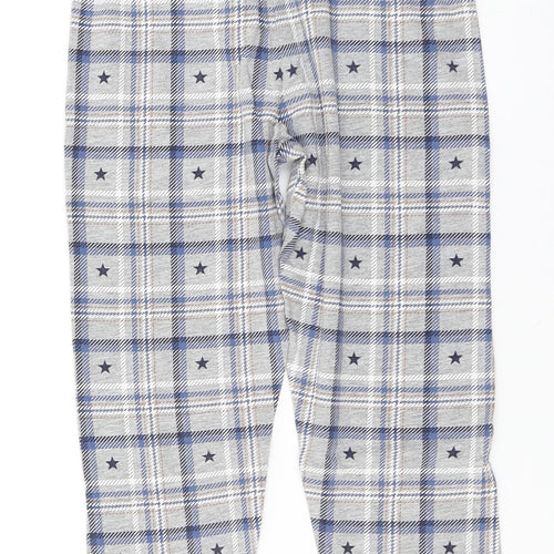 George Boys Grey Plaid Cotton  Pyjama Pants Size 6-7 Years