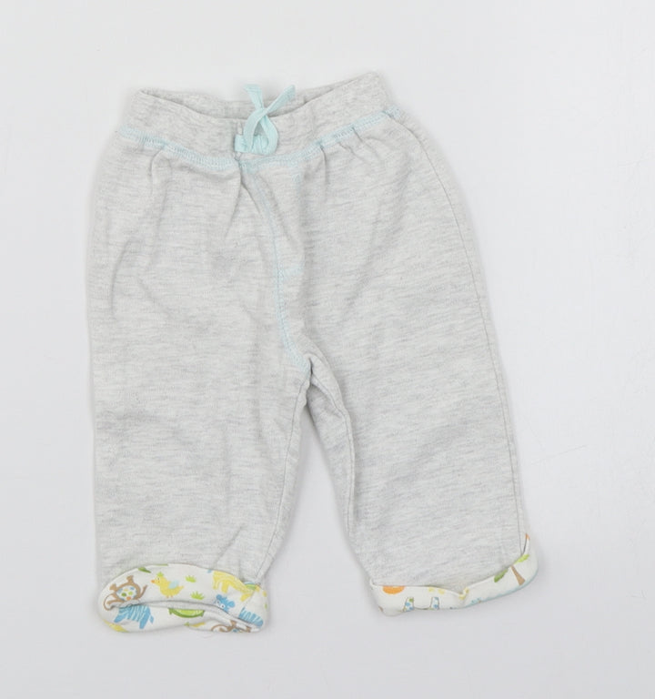 Happi Baby Grey Cotton Sweatpants Trousers Size 0-3 Months