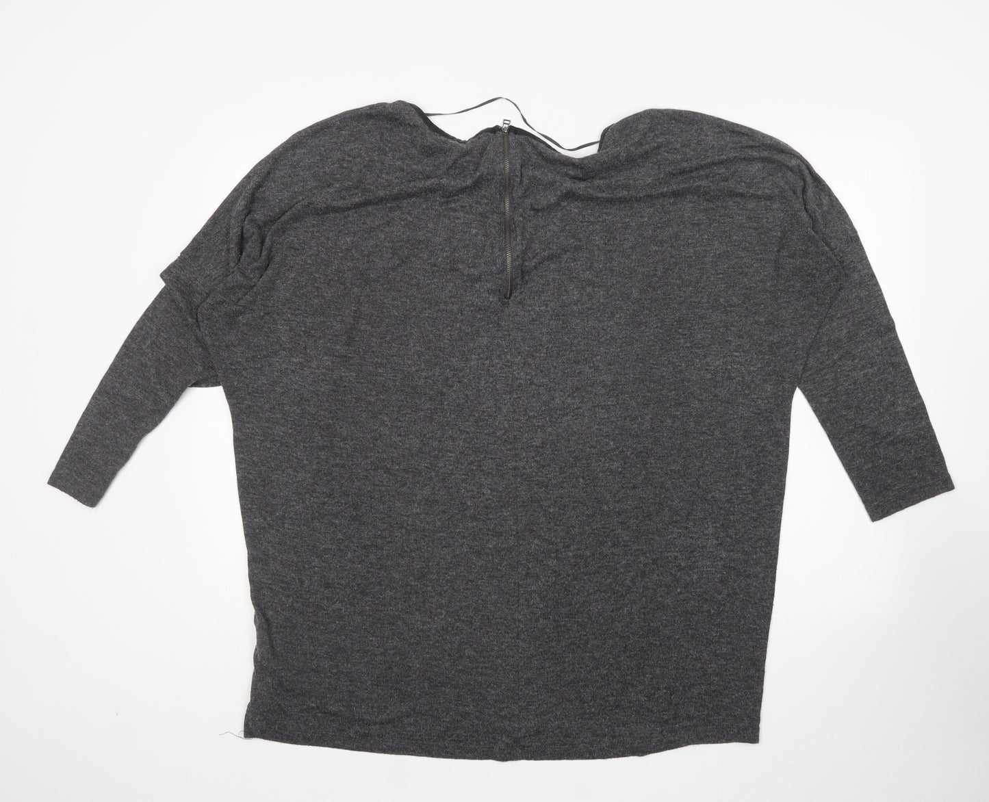 Atmosphere Womens Grey Round Neck  Polyester Pullover Jumper Size 18