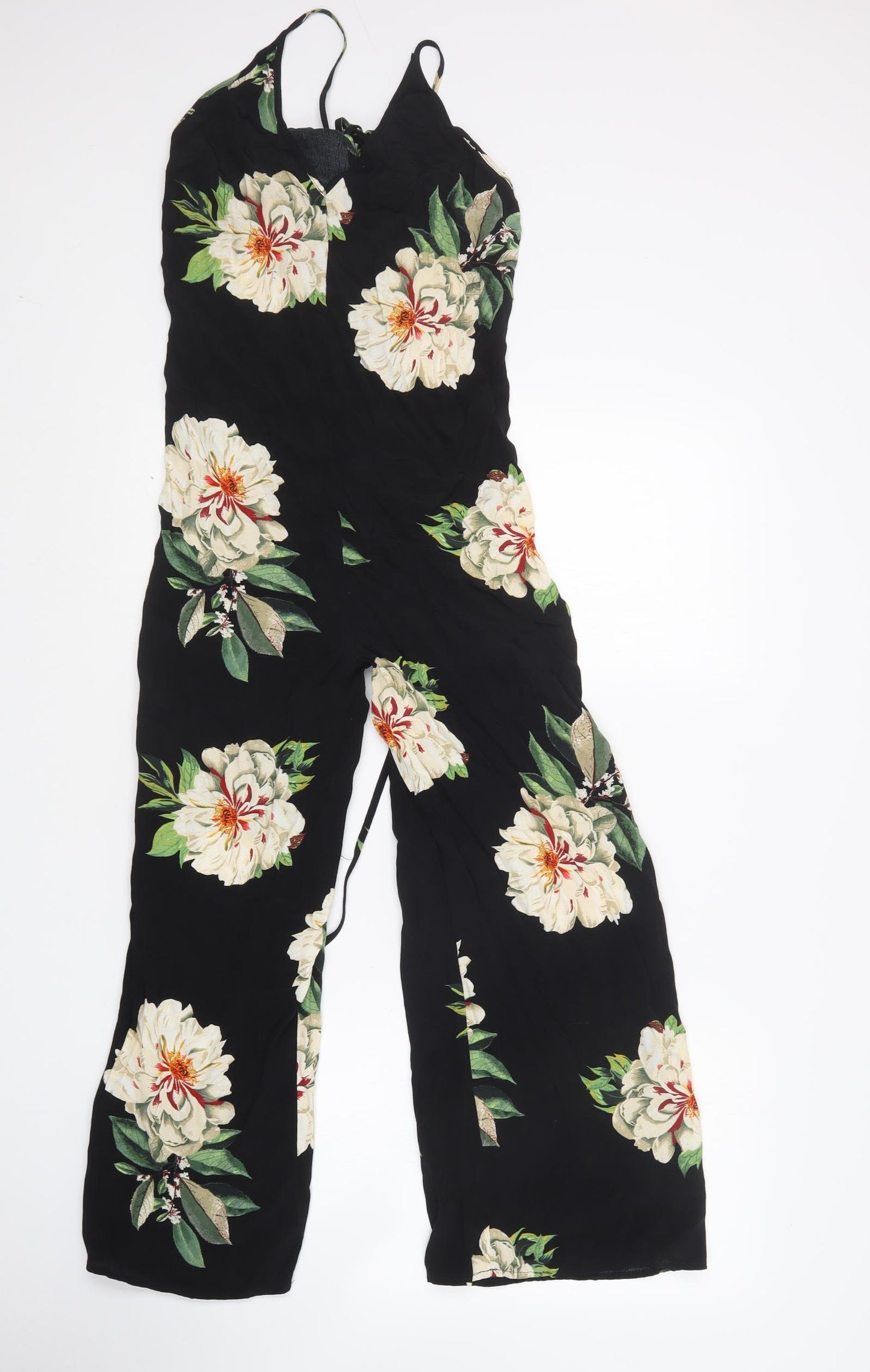 Topshop Womens Multicoloured Floral  Jumpsuit One-Piece Size 8