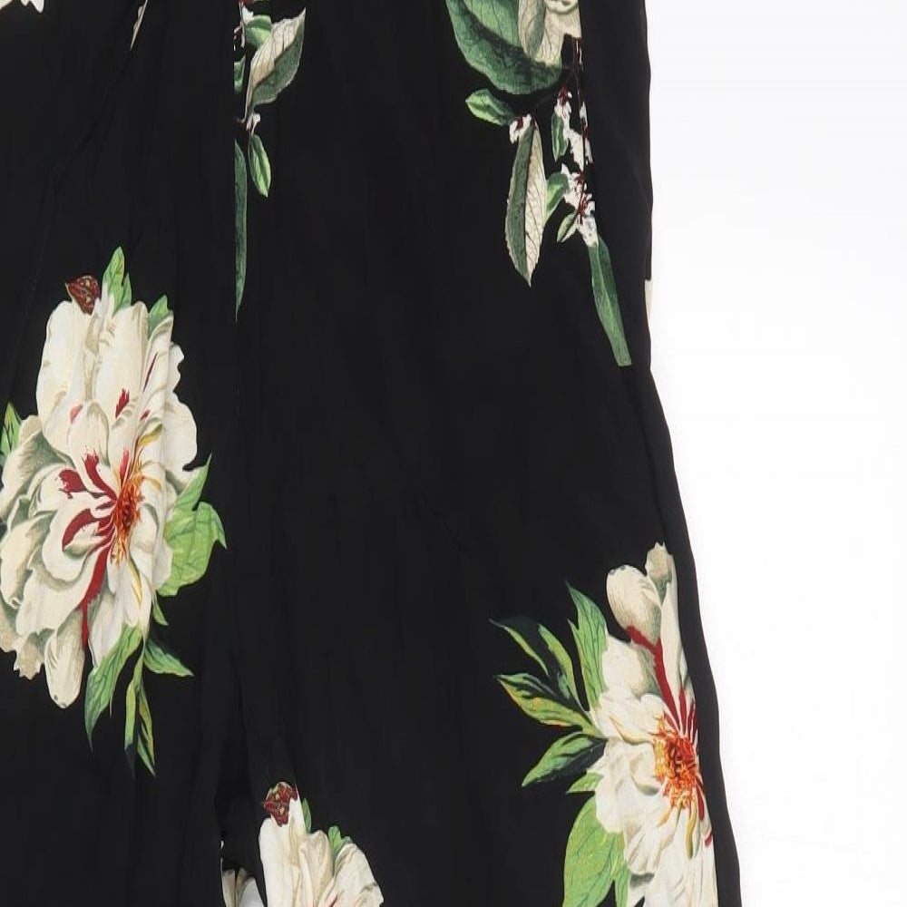 Topshop Womens Multicoloured Floral  Jumpsuit One-Piece Size 8