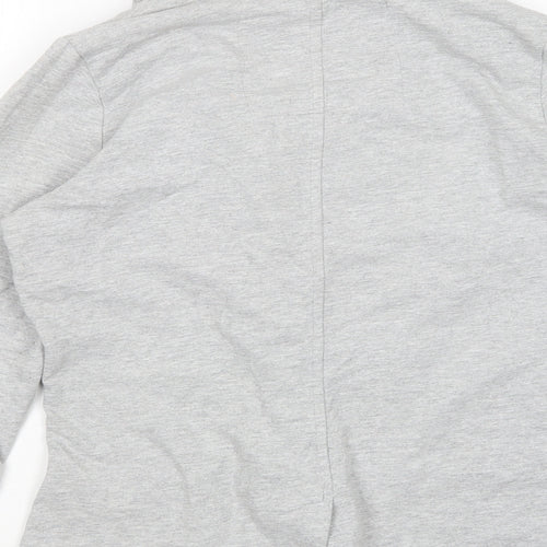 Denim Co Womens Grey V-Neck  Cotton Cardigan Jumper Size 8