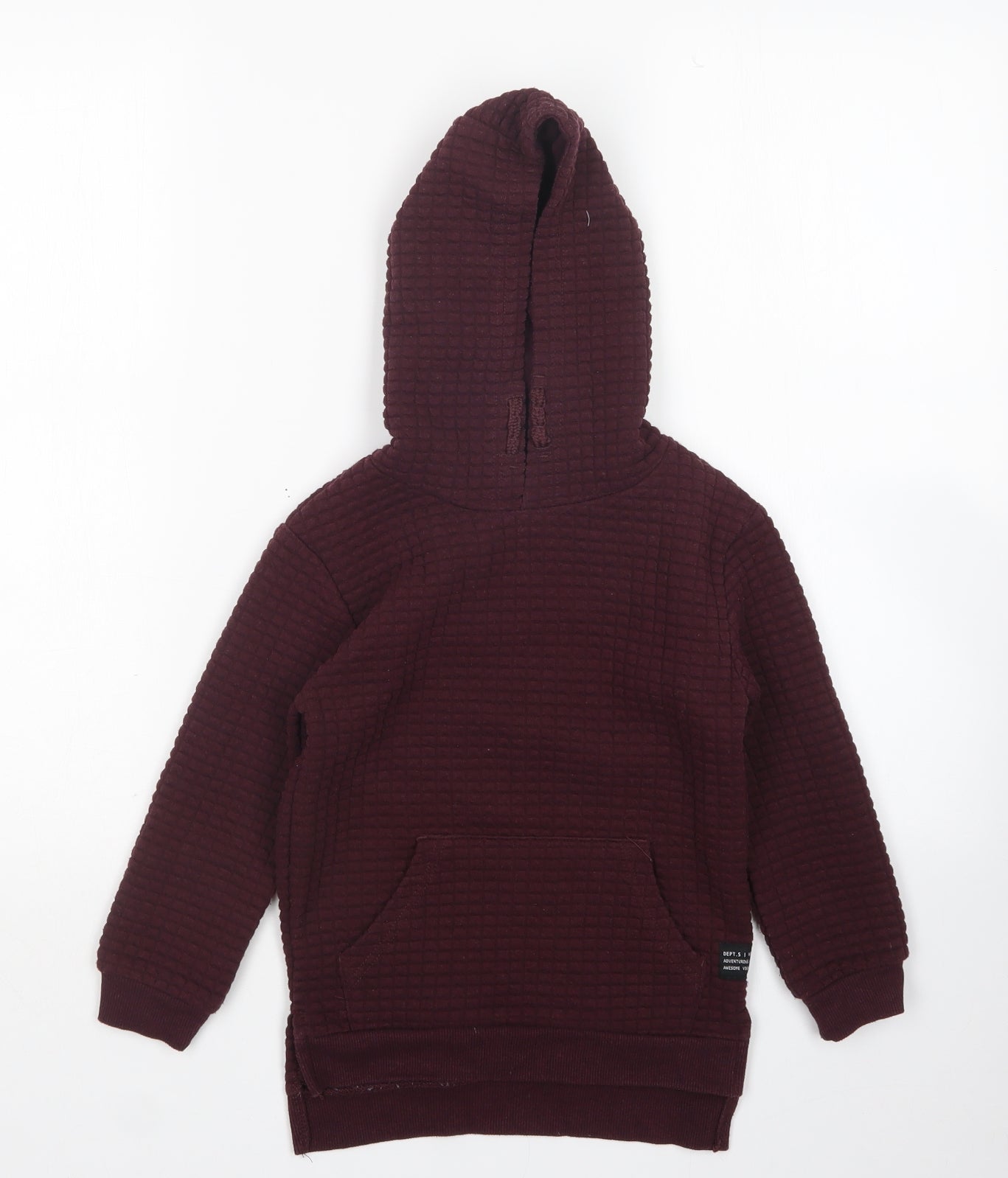 Primark Boys Purple  Polyester Pullover Hoodie Size 5-6 Years