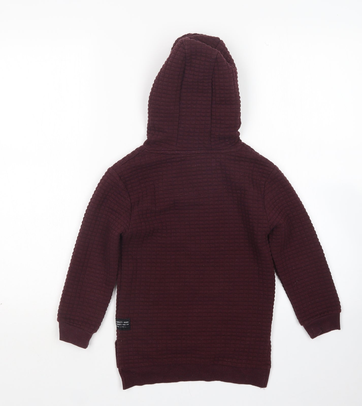 Primark Boys Purple  Polyester Pullover Hoodie Size 5-6 Years