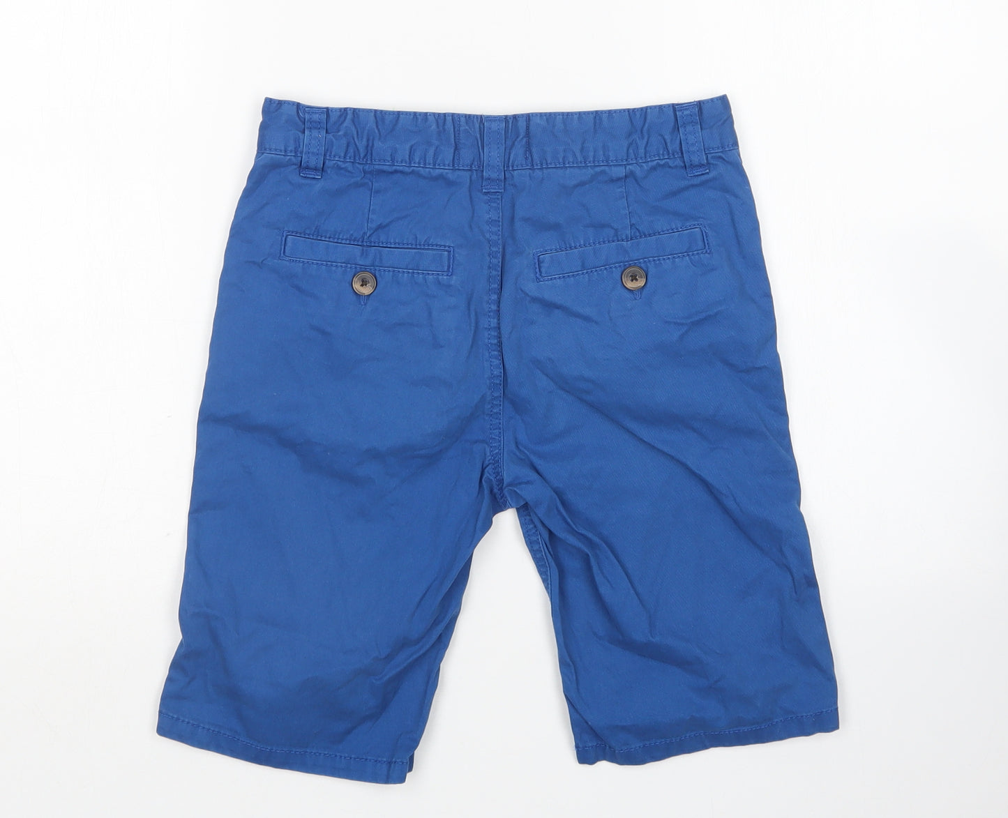 Blue Zoo Boys Blue  Cotton Chino Shorts Size 11 Years  Regular