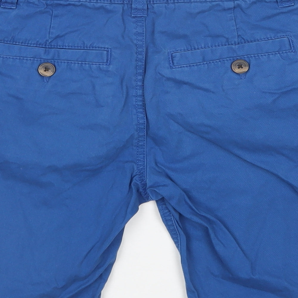 Blue Zoo Boys Blue  Cotton Chino Shorts Size 11 Years  Regular