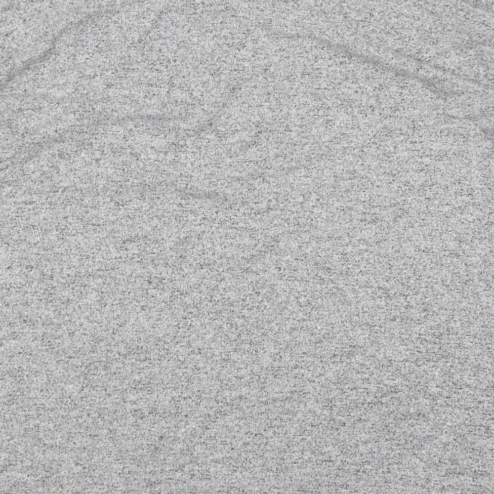 COIN 1804 Womens Grey Round Neck  Rayon Pullover Jumper Size S