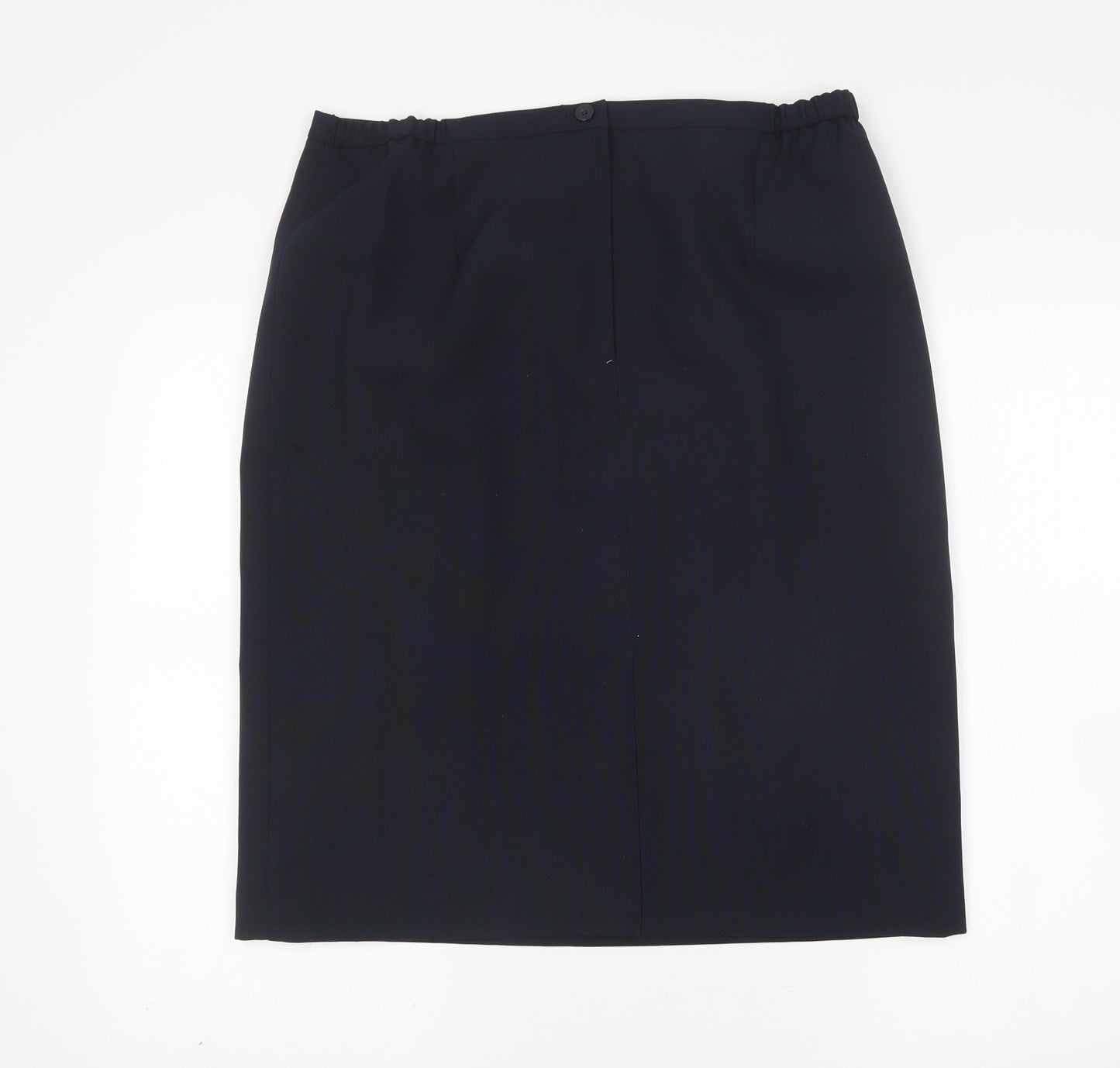 Agenda Womens Blue  Polyester Straight & Pencil Skirt Size 16