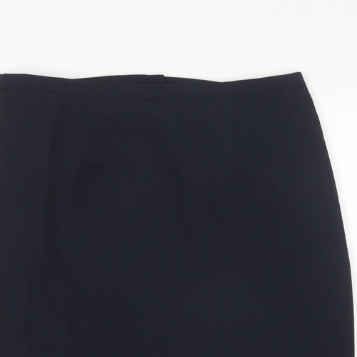Agenda Womens Blue  Polyester Straight & Pencil Skirt Size 16