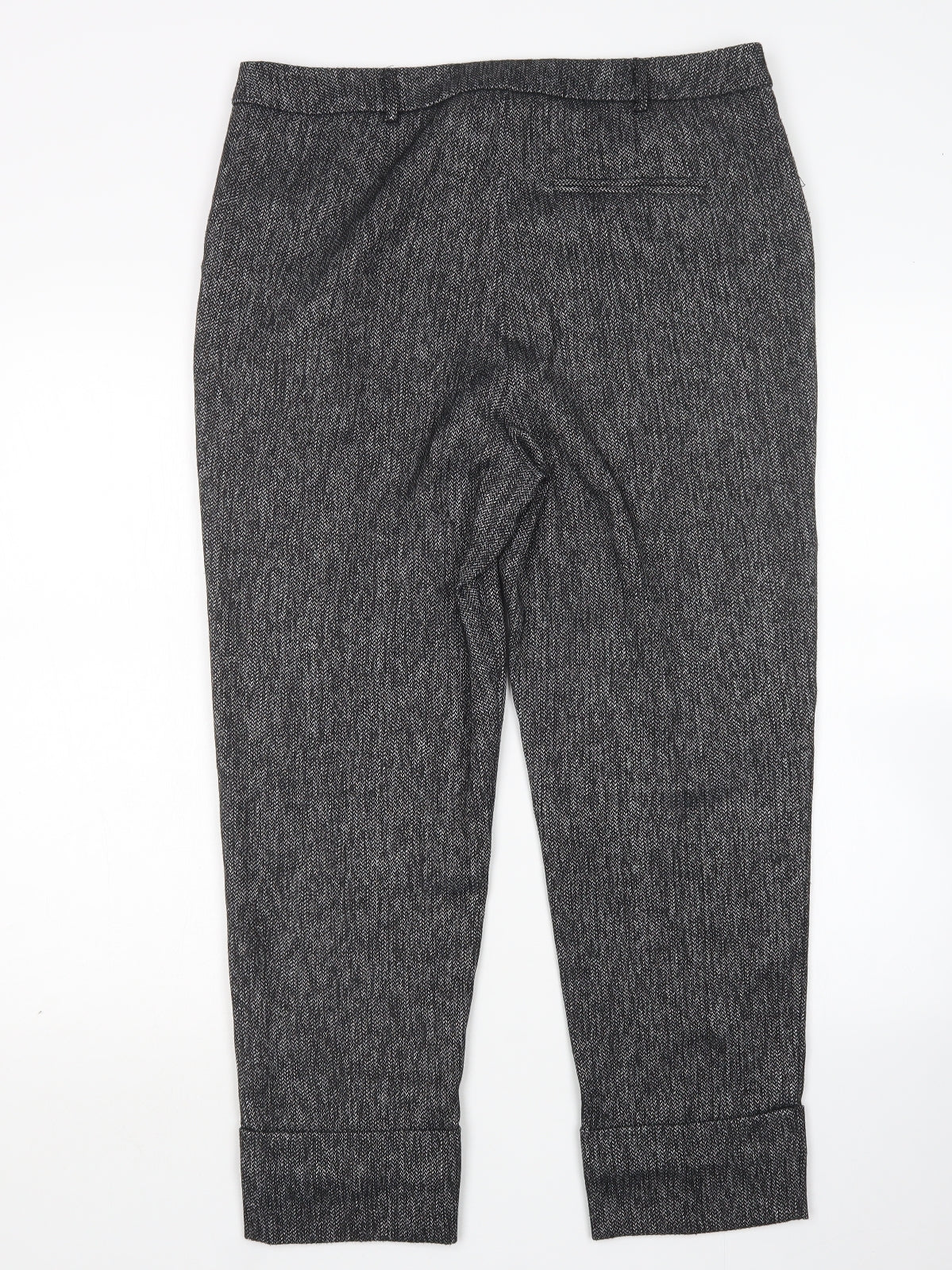 TU Womens Grey  Polyester Trousers  Size 14 L26 in Regular