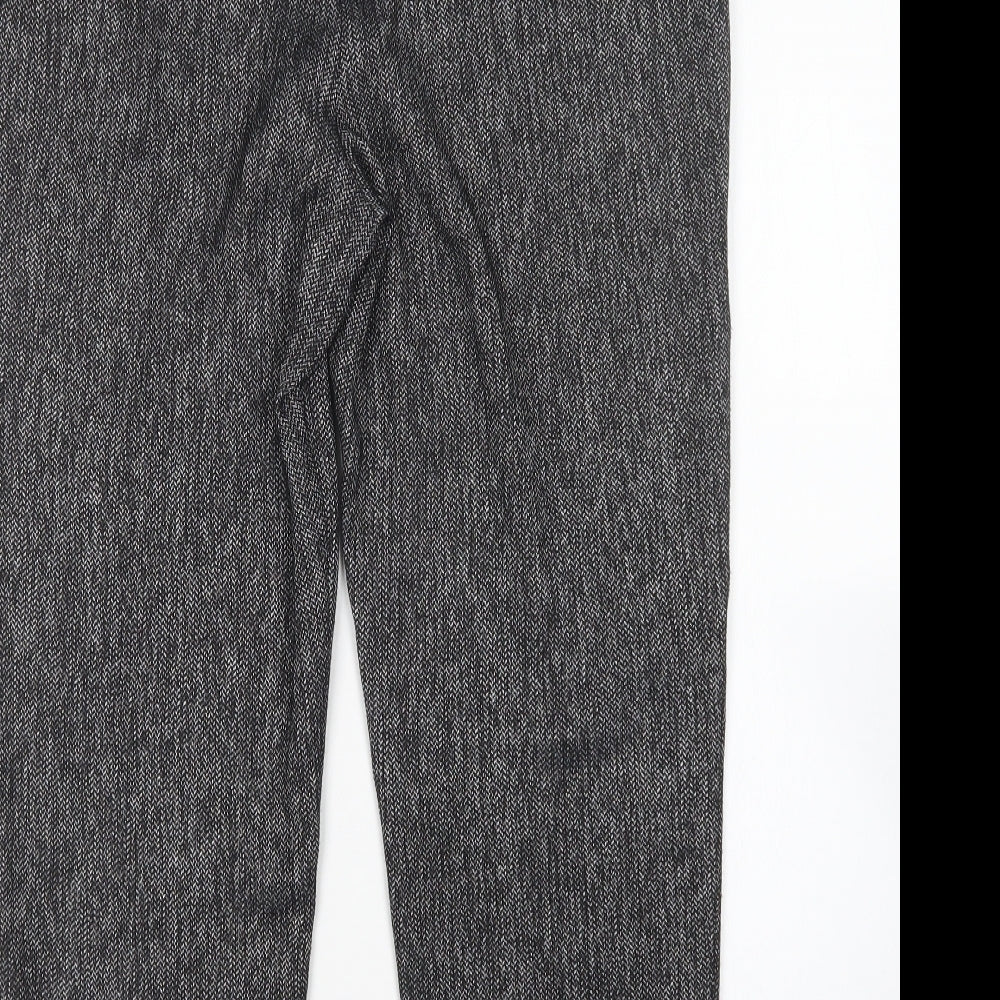 TU Womens Grey  Polyester Trousers  Size 14 L26 in Regular