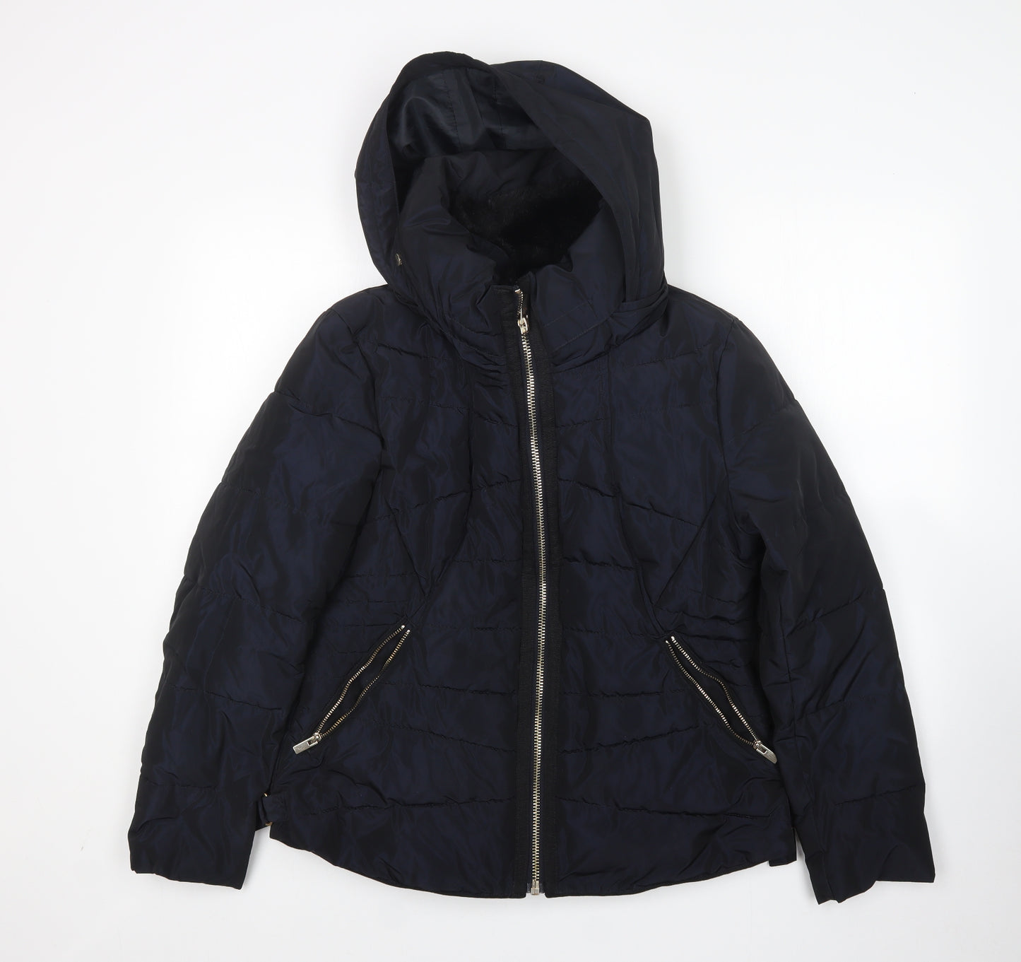 NEXT Womens Blue   Rain Coat Coat Size 14