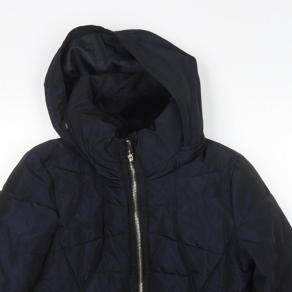 NEXT Womens Blue   Rain Coat Coat Size 14