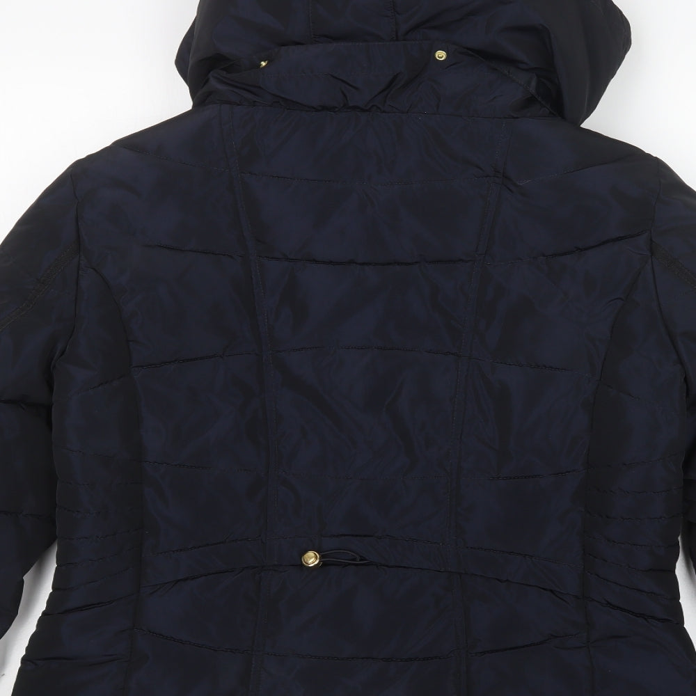 NEXT Womens Blue   Rain Coat Coat Size 14