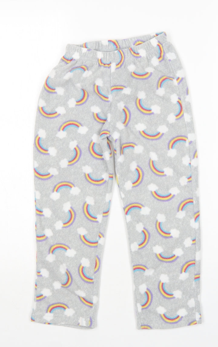hullabaloo Girls Multicoloured Polyester Pyjama Pants Size 5-6 Years