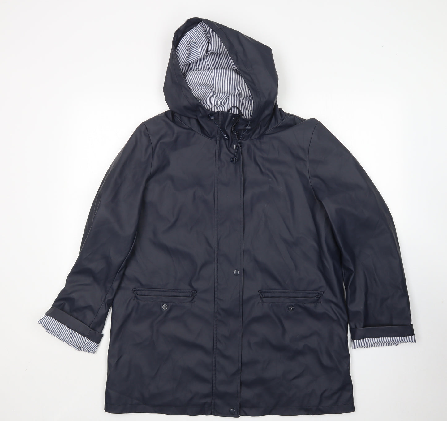 Dorothy Perkins Womens Blue   Rain Coat Coat Size 14