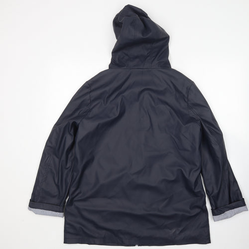 Dorothy Perkins Womens Blue   Rain Coat Coat Size 14