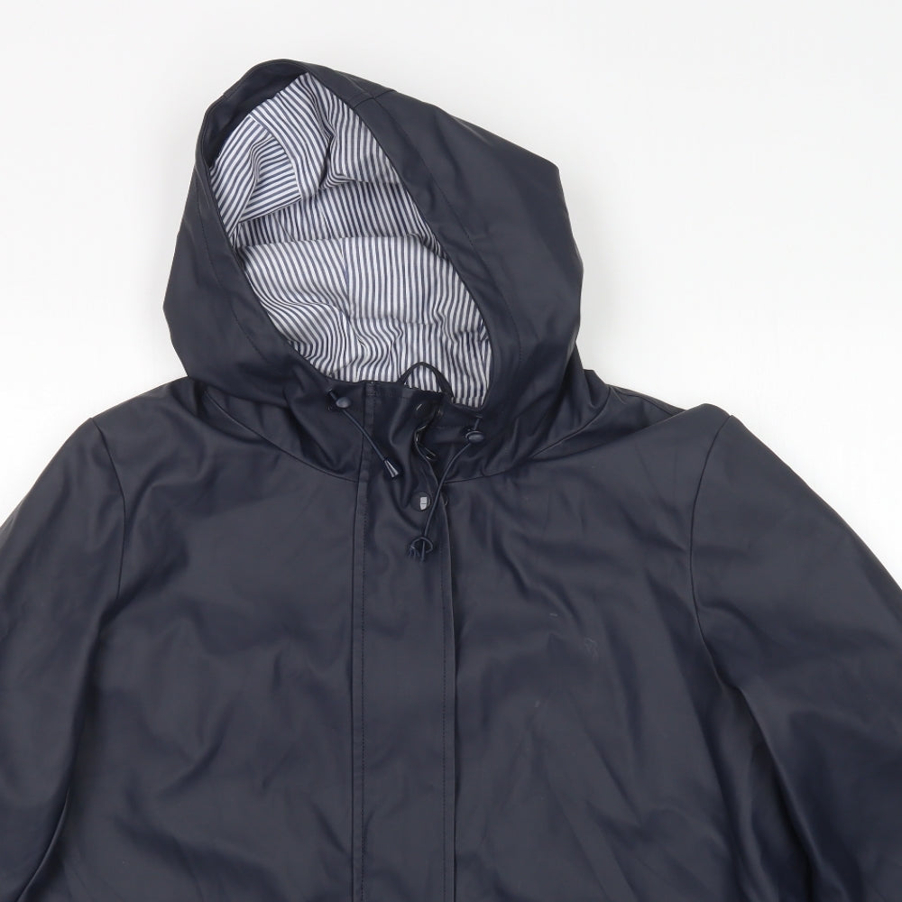 Dorothy Perkins Womens Blue   Rain Coat Coat Size 14