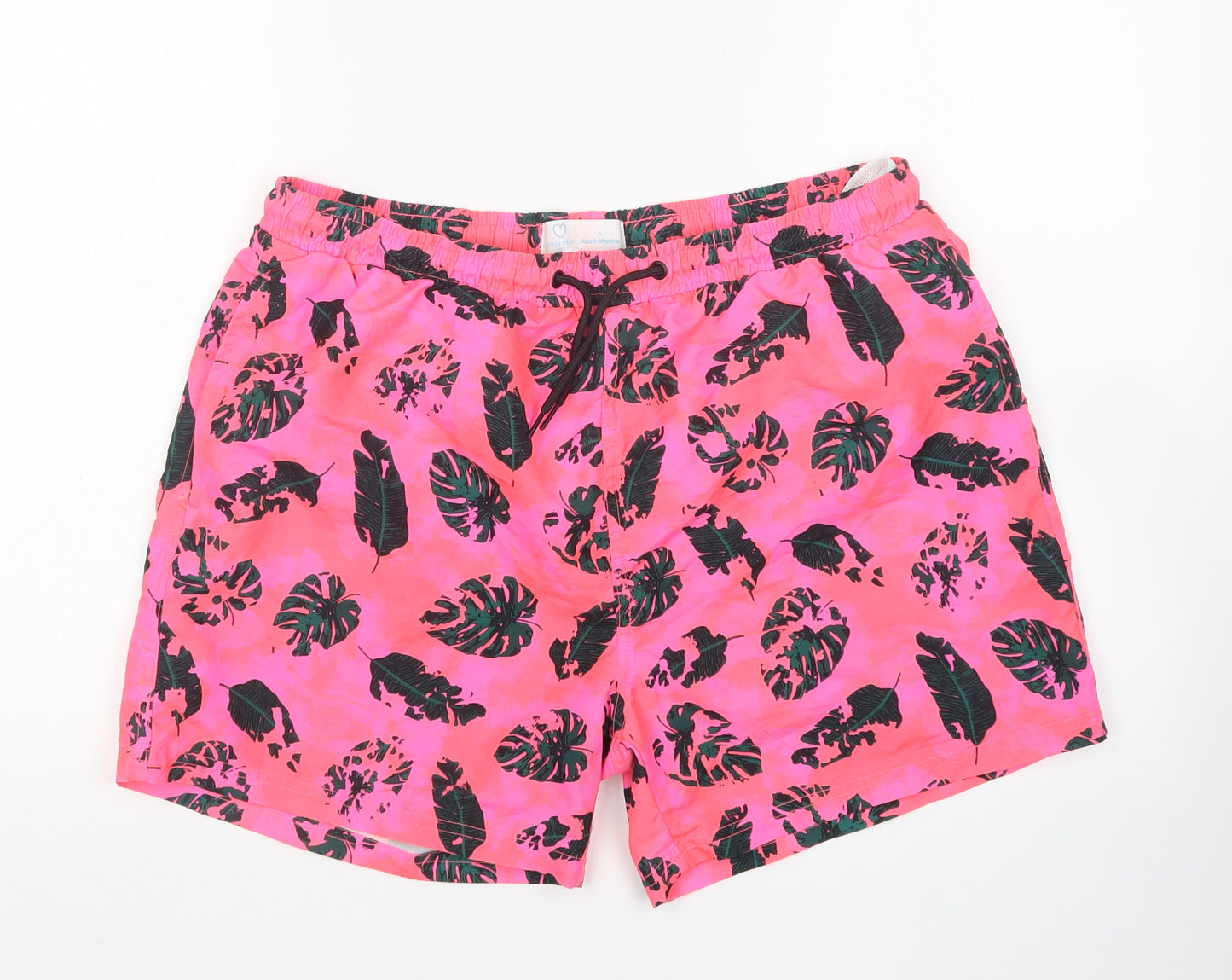 Primark Mens Multicoloured Floral Polyester Athletic Shorts Size L L6 in Regular  - Swim Shorts
