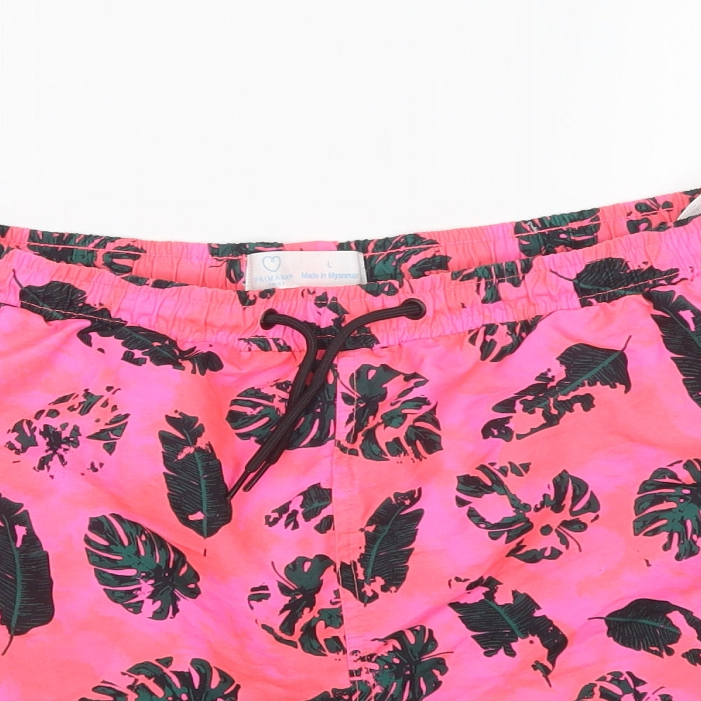 Primark Mens Multicoloured Floral Polyester Athletic Shorts Size L L6 in Regular  - Swim Shorts