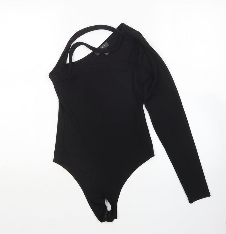 Primark Womens Black Polyester Bodysuit One-Piece Size XS