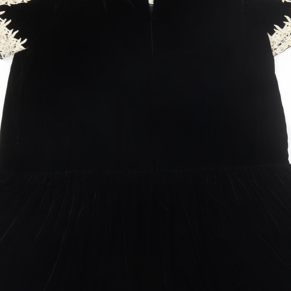 ASOS Womens Black  Polyester Shift  Size 14  Round Neck