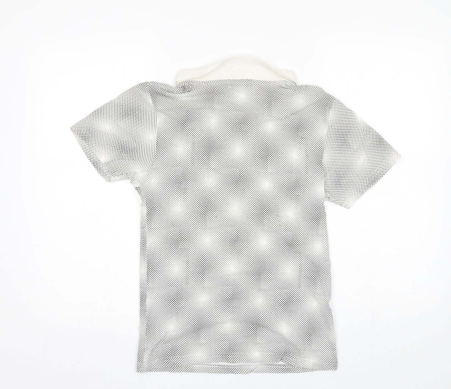Topman Mens White  Cotton  T-Shirt Size XS Collared