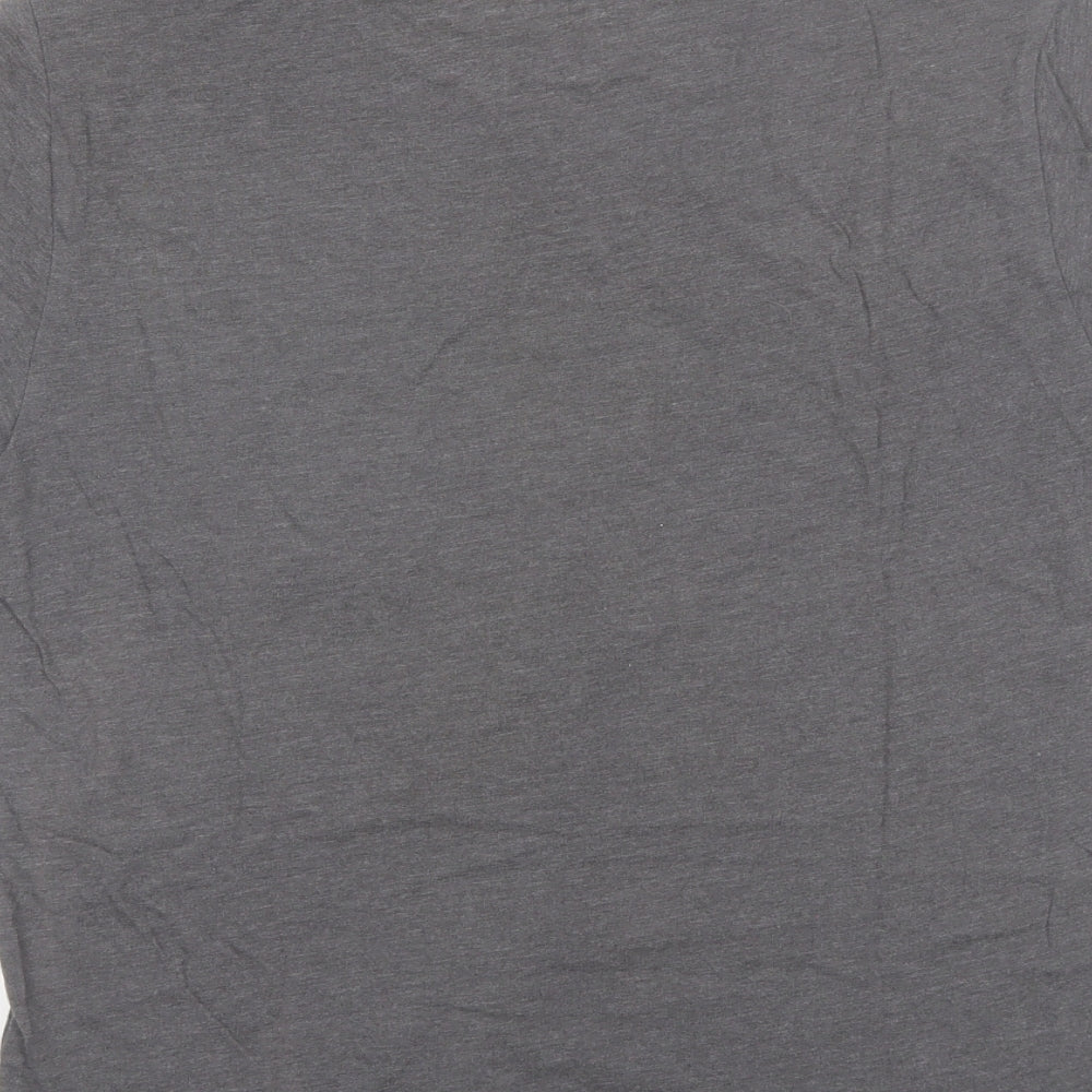 Gap Mens Grey  Cotton  T-Shirt Size S Round Neck