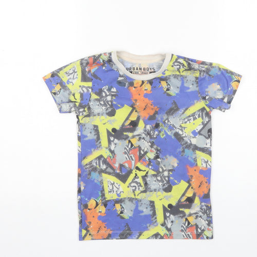 Matalan Boys Blue  Polyester Basic T-Shirt Size 5 Years Round Neck